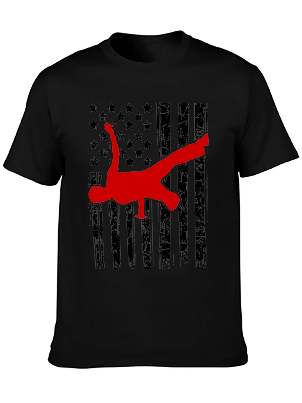 Breakdance American Flag Graphic Tee product image 3