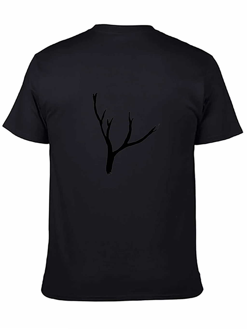 Mens Black Tree Graphic Tee - Casual Comfort product image 4