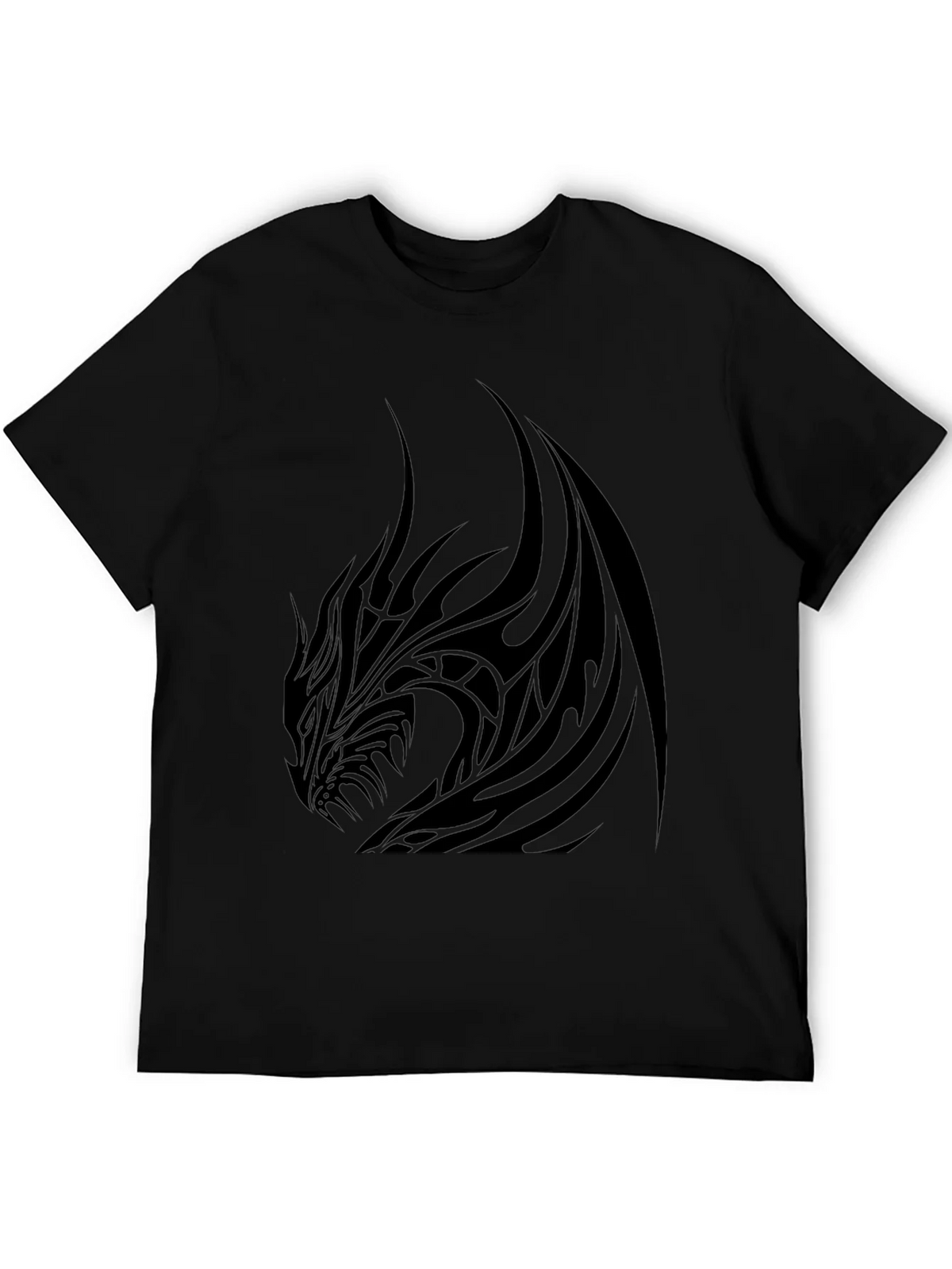 Mens Black Dragon Graphic Tee - Stylish & Bold product image 5