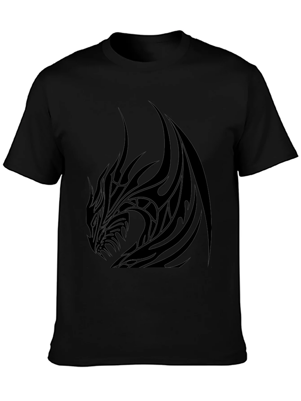 Mens Black Dragon Graphic Tee - Stylish & Bold product image 3