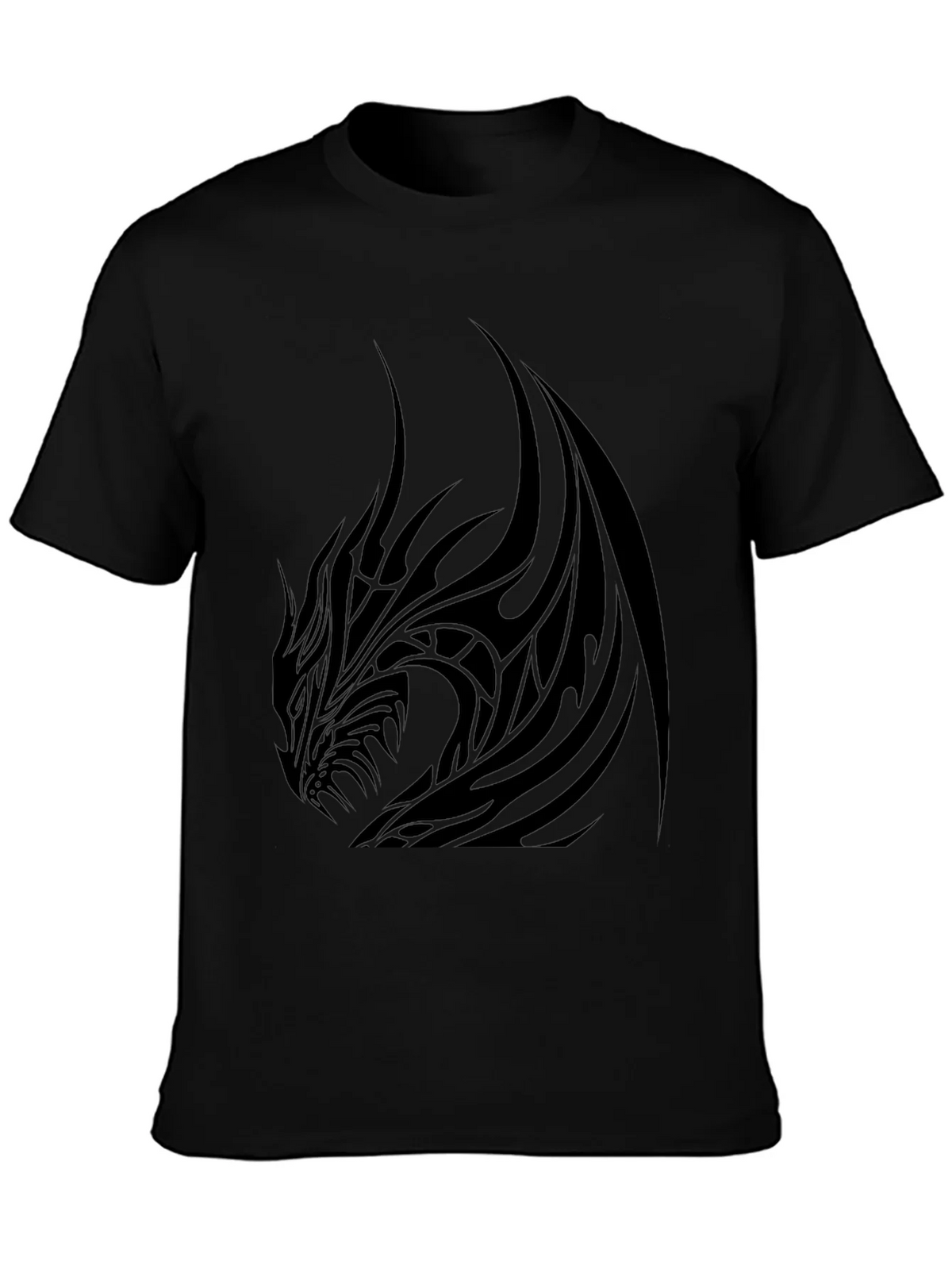 Mens Black Dragon Graphic Tee - Stylish & Bold product image 3