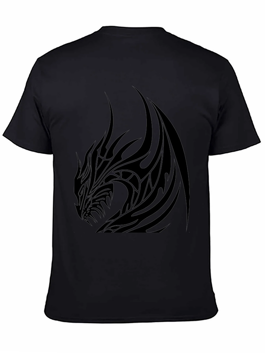 Mens Black Dragon Graphic Tee - Stylish & Bold product image 4