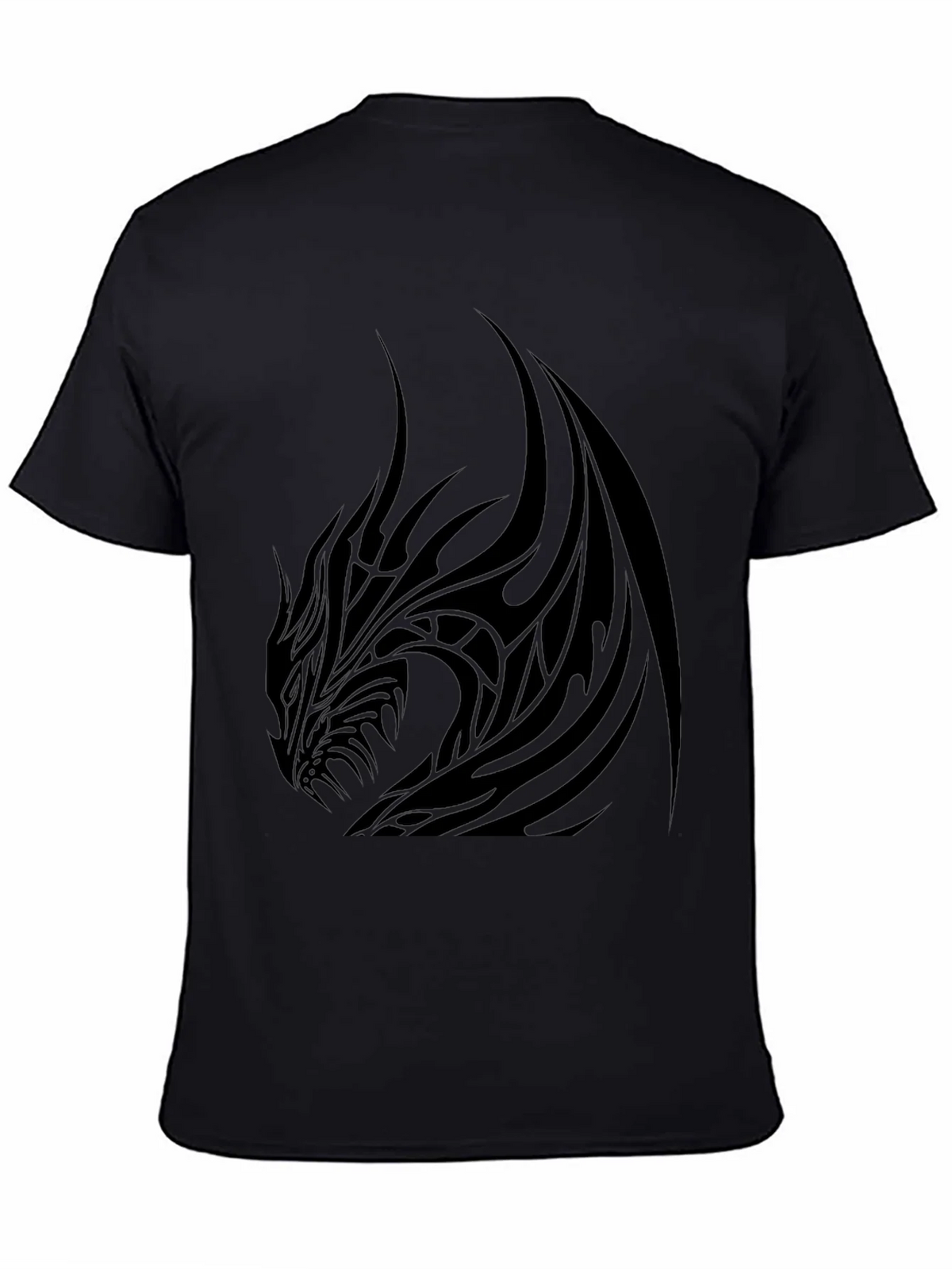 Mens Black Dragon Graphic Tee - Stylish & Bold product image 4