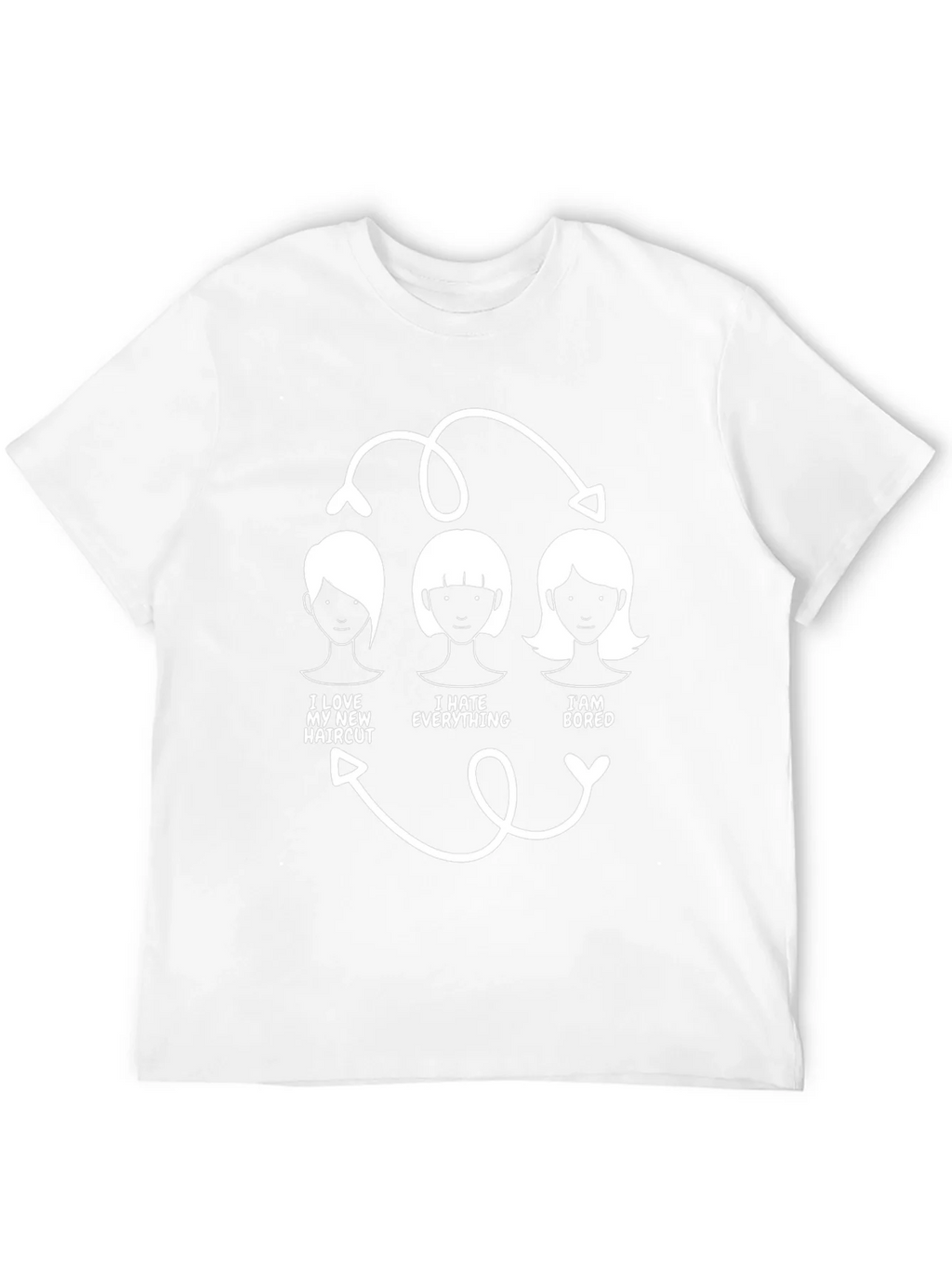 Humorous Haircut Cycle T-Shirt product image 11