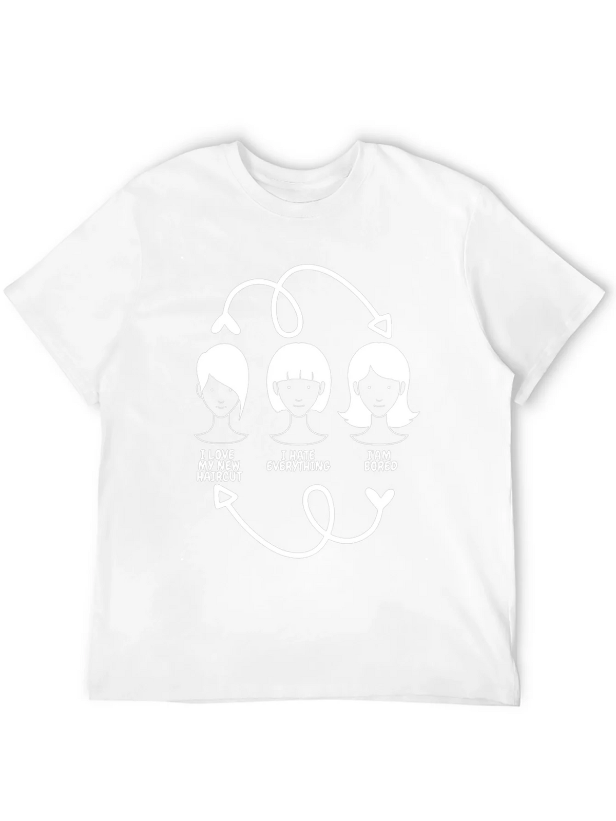 Humorous Haircut Cycle T-Shirt product image 11