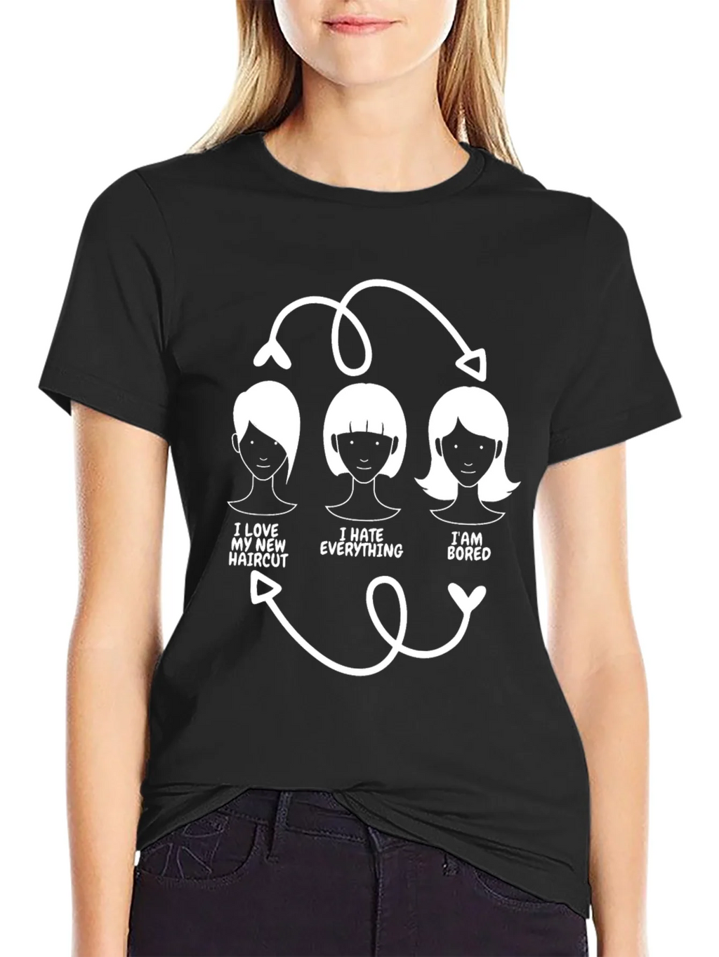 Humorous Haircut Cycle T-Shirt product image 2