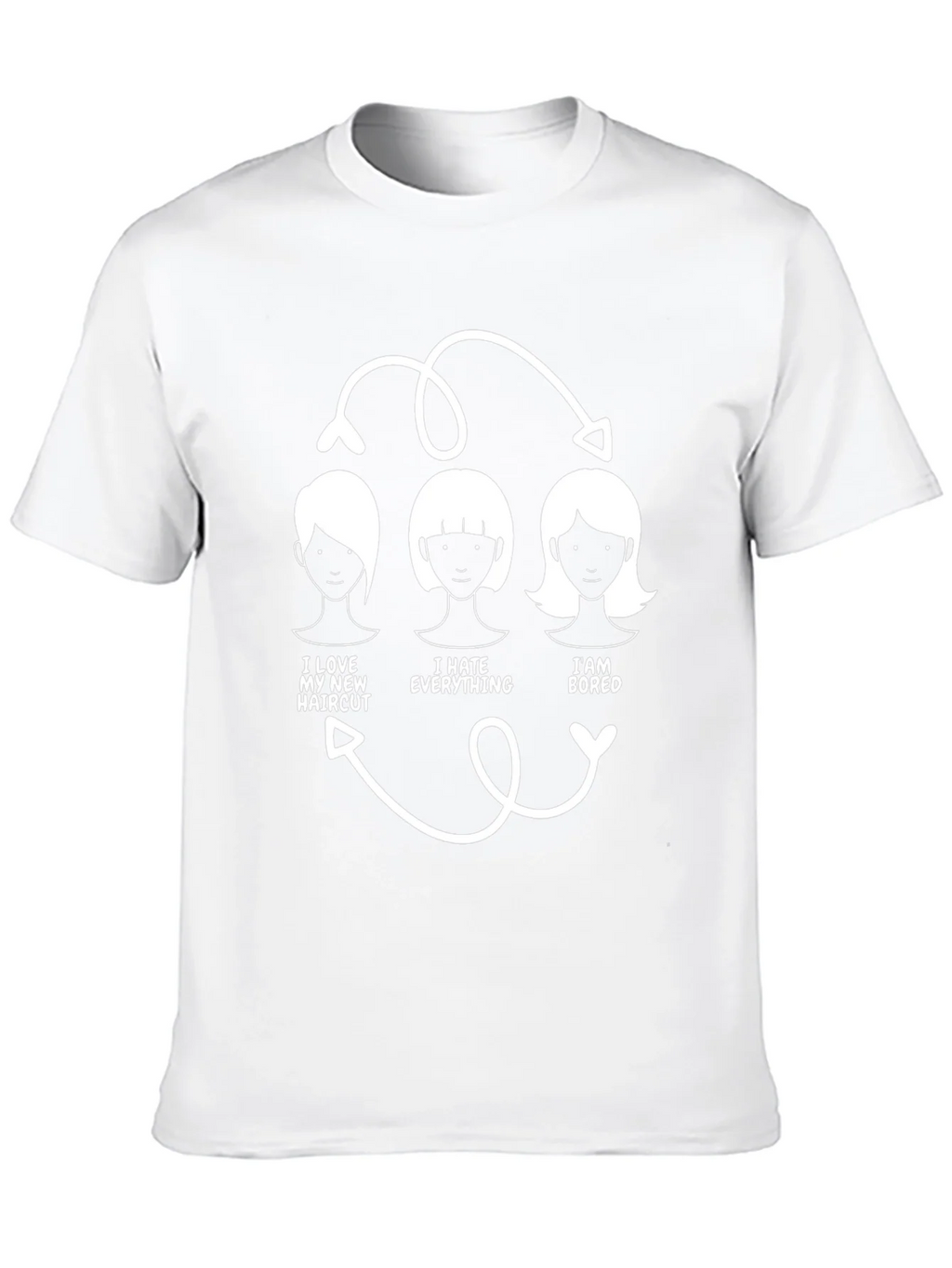 Humorous Haircut Cycle T-Shirt product image 9