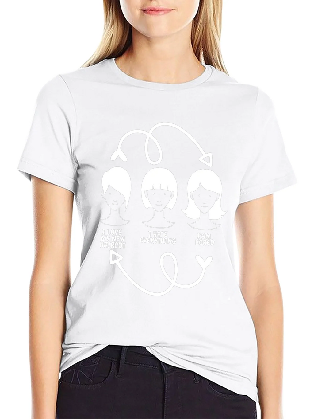 Humorous Haircut Cycle T-Shirt product image 8