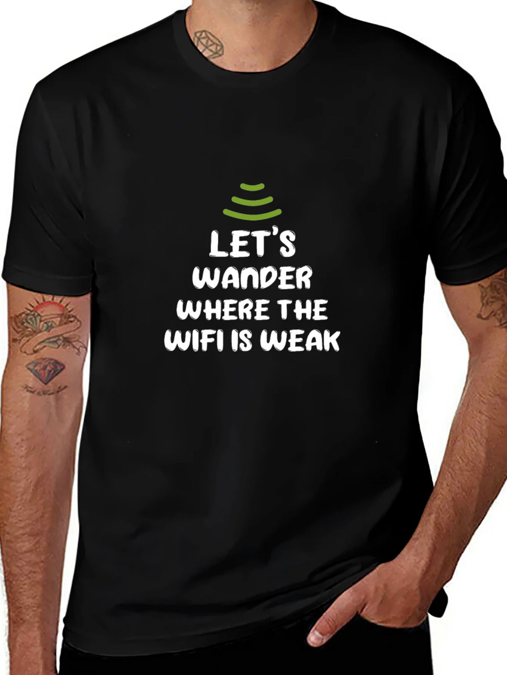 Lets Wander WiFi Weak Zone T-Shirt product image 1