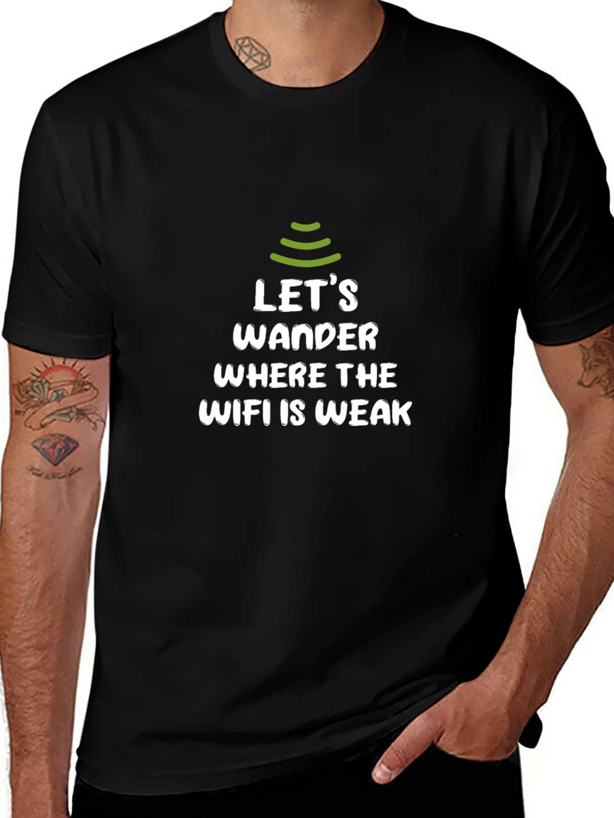 Lets Wander WiFi Weak Zone T-Shirt product image 1