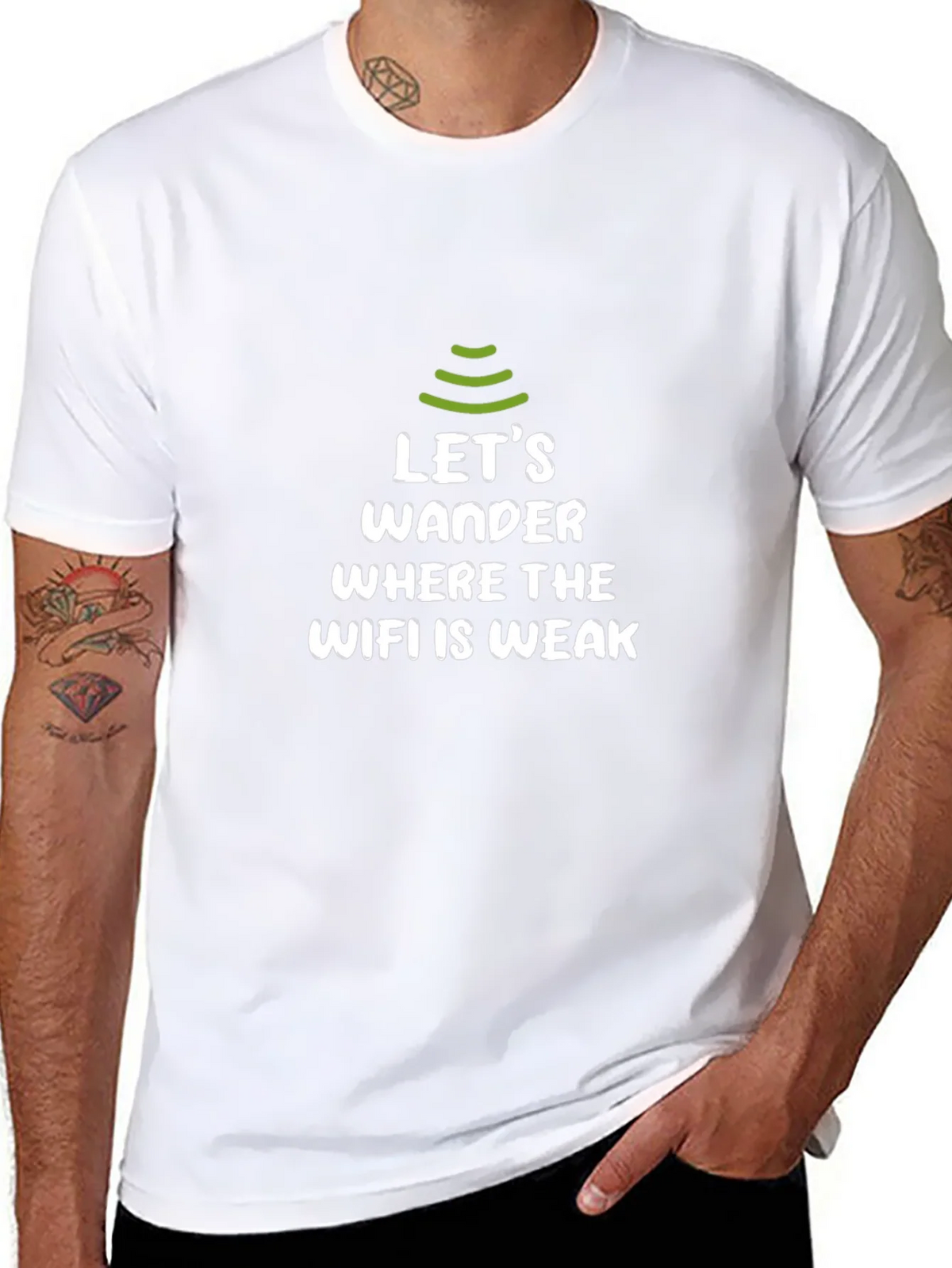 Lets Wander WiFi Weak Zone T-Shirt product image 7