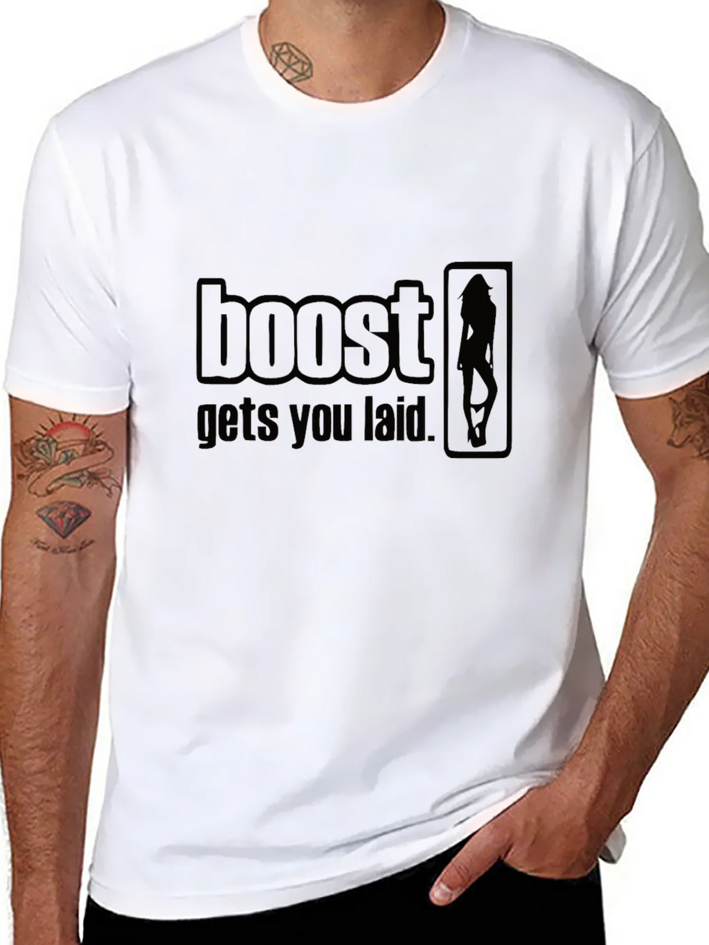 Boost Gets You Laid - Novelty Graphic T-Shirt product image 7