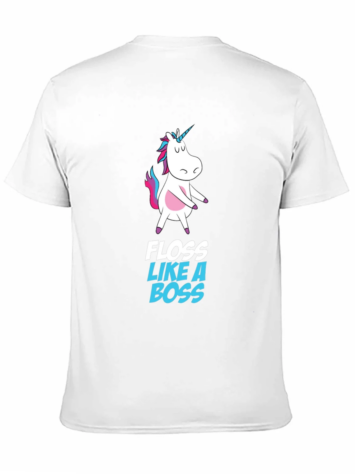 Unicorn Floss Like A Boss Black T-Shirt product image 10