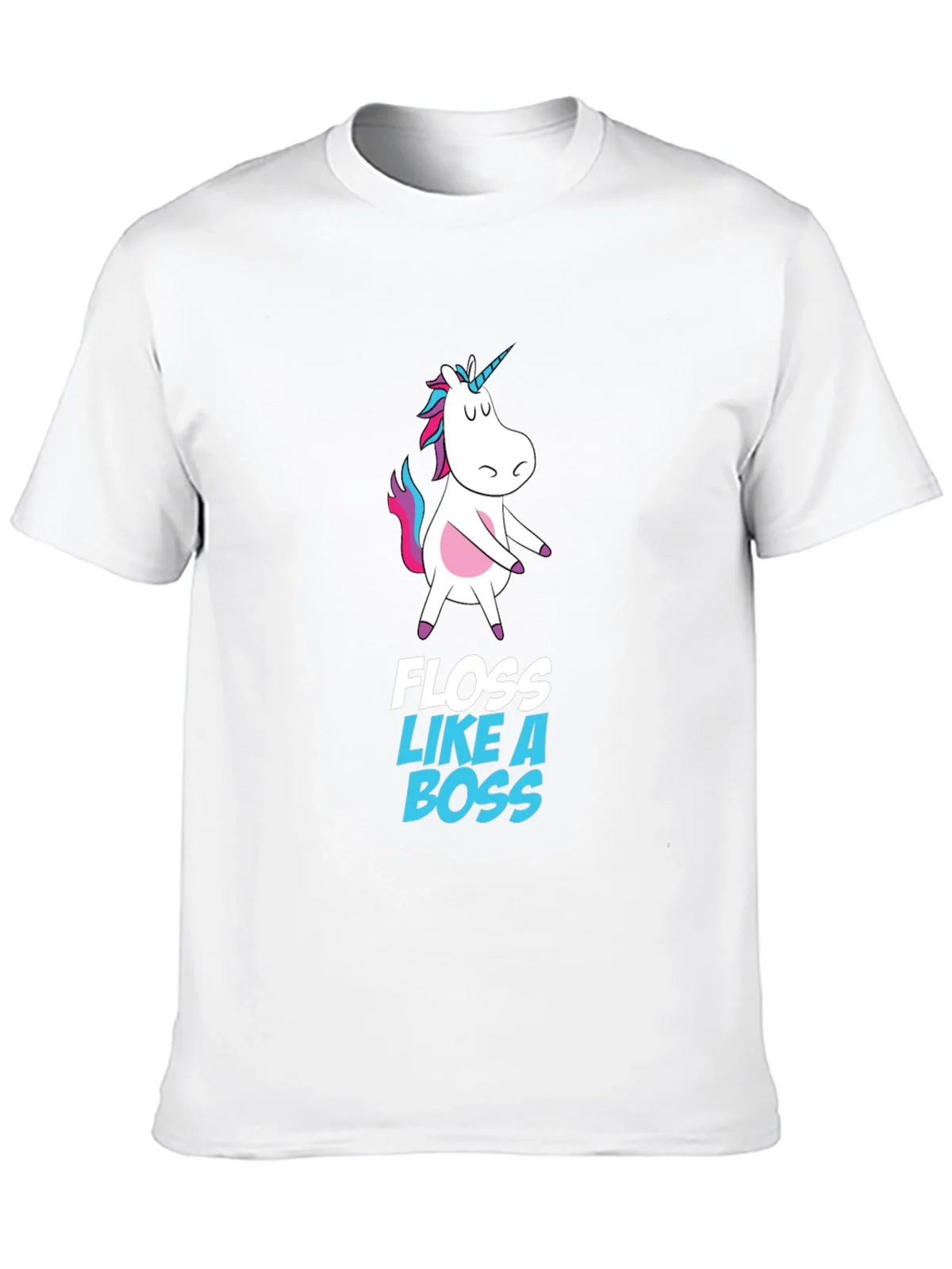 Unicorn Floss Like A Boss Black T-Shirt product image 9