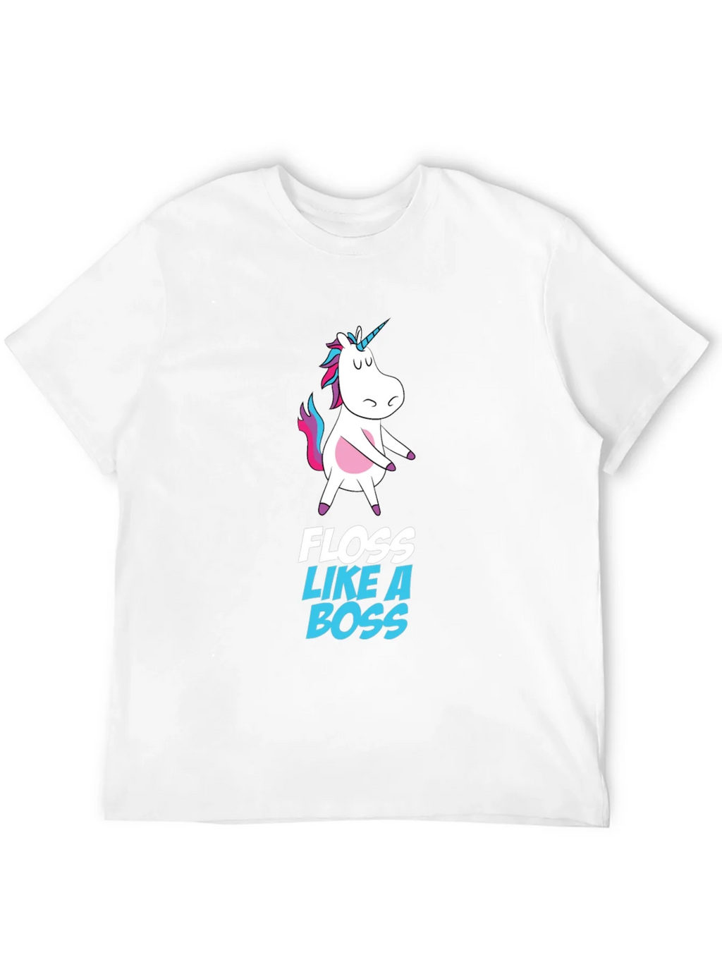 Unicorn Floss Like A Boss Black T-Shirt product image 11