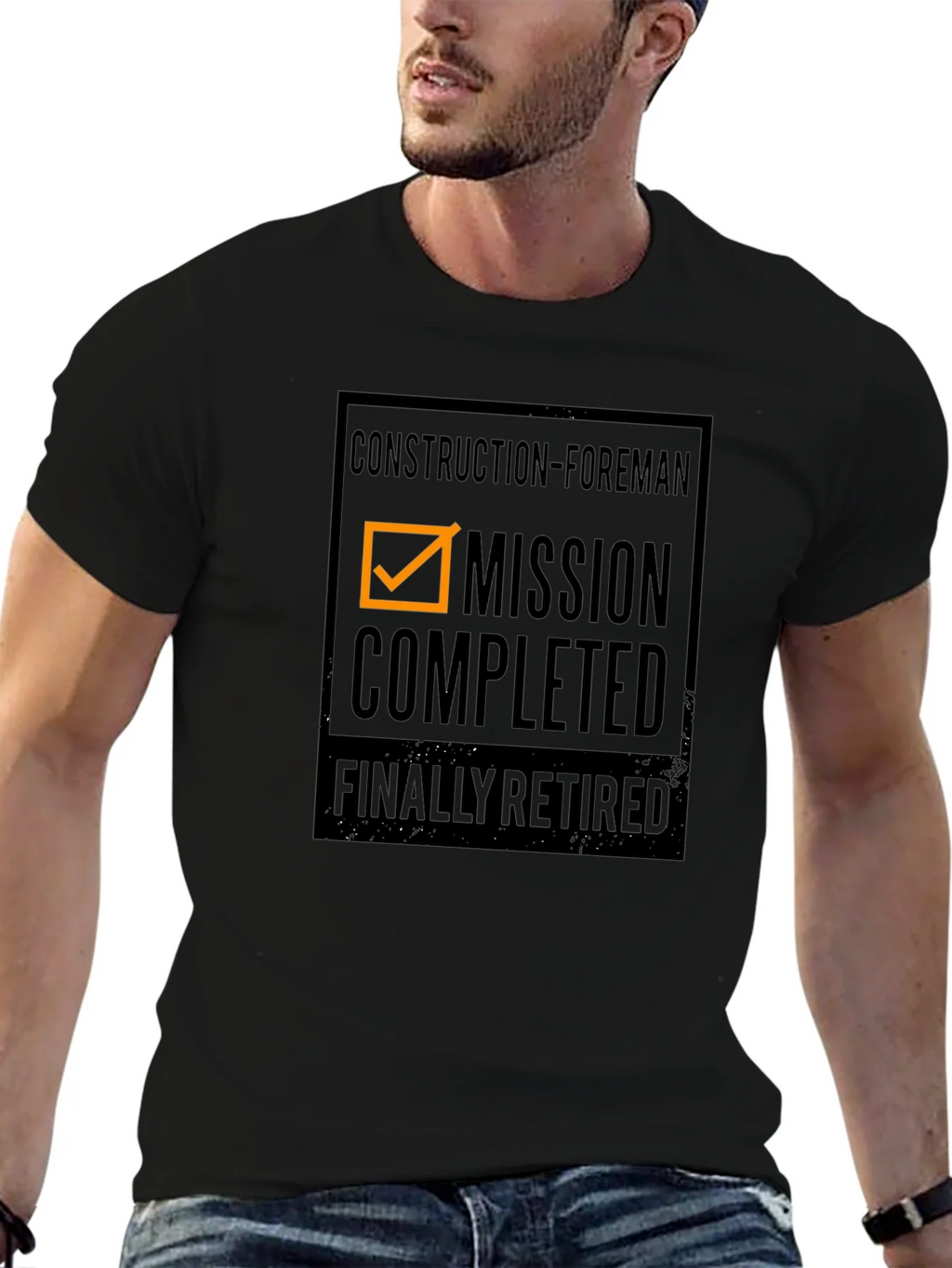 Construction Foreman Retirement T-Shirt: Mission Completed product image 6