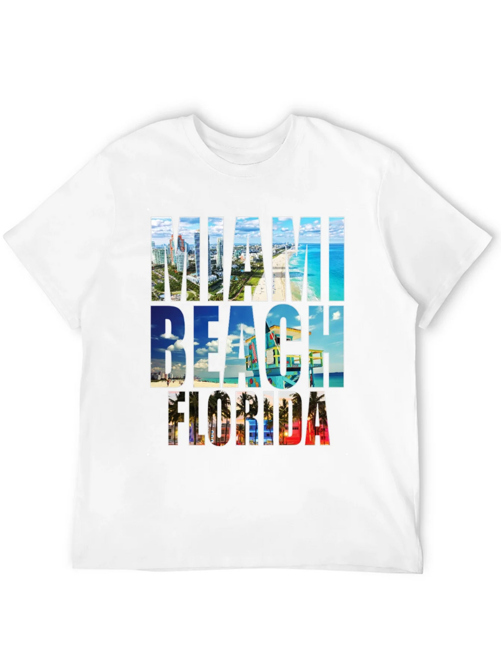 Miami Beach Florida Graphic Tee product image 11