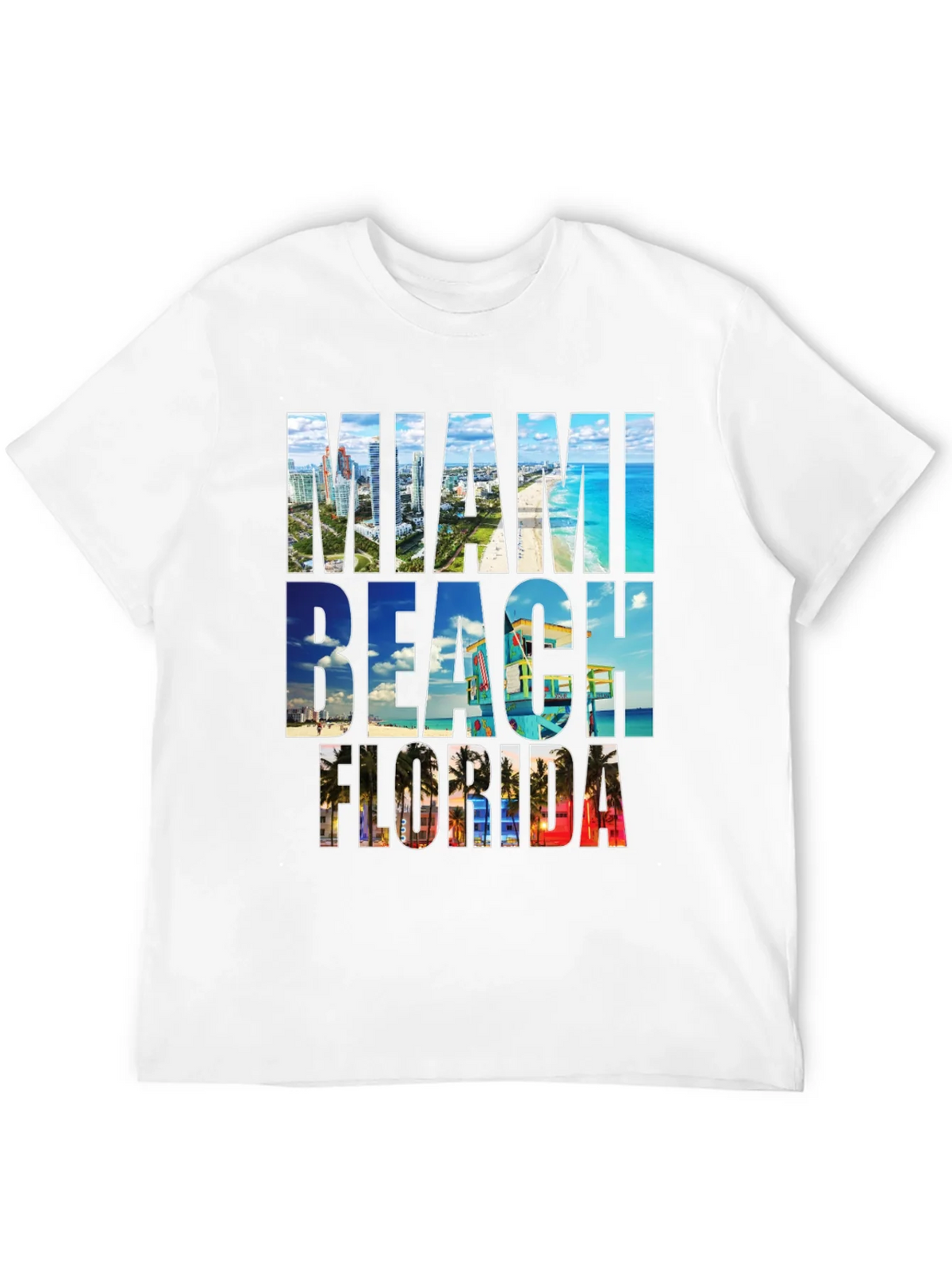Miami Beach Florida Graphic Tee product image 11