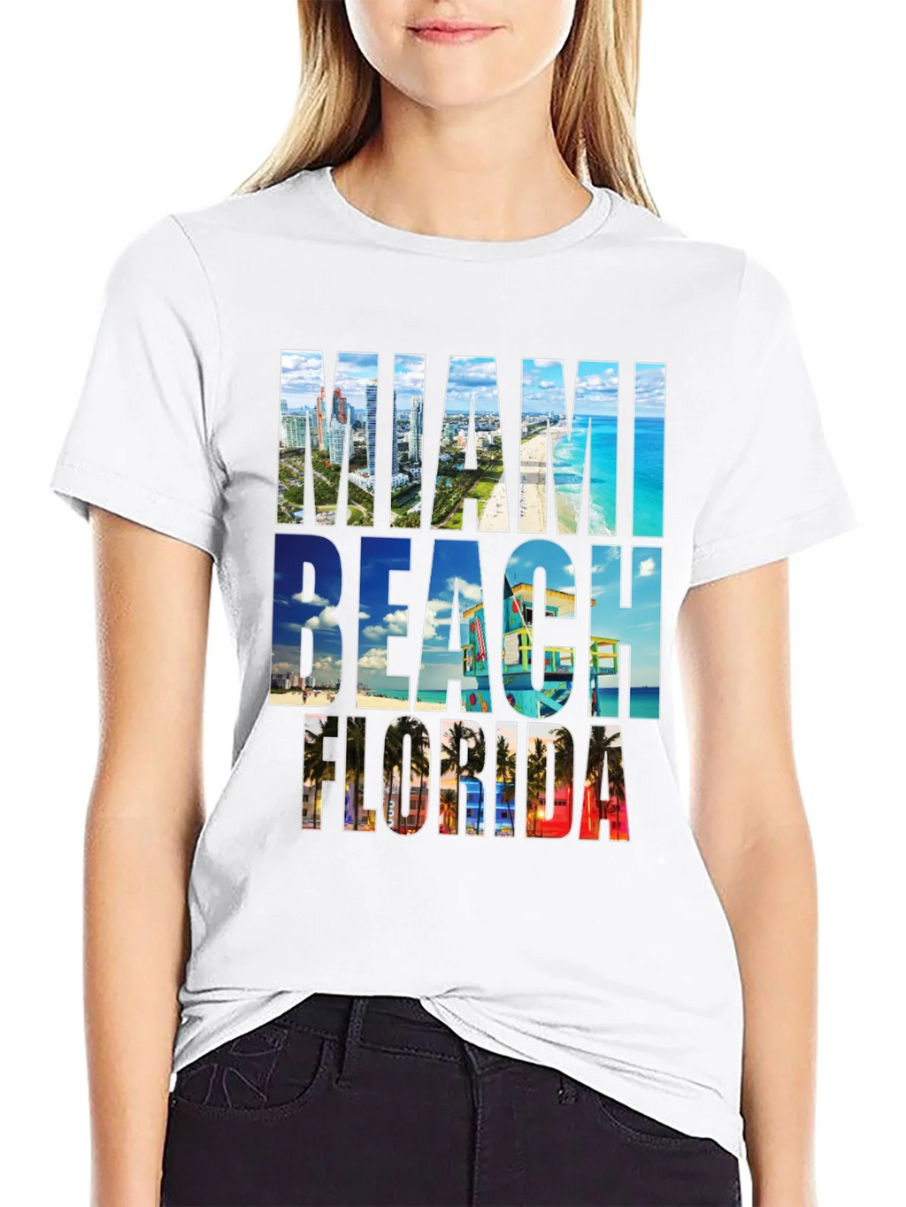 Miami Beach Florida Graphic Tee product image 8