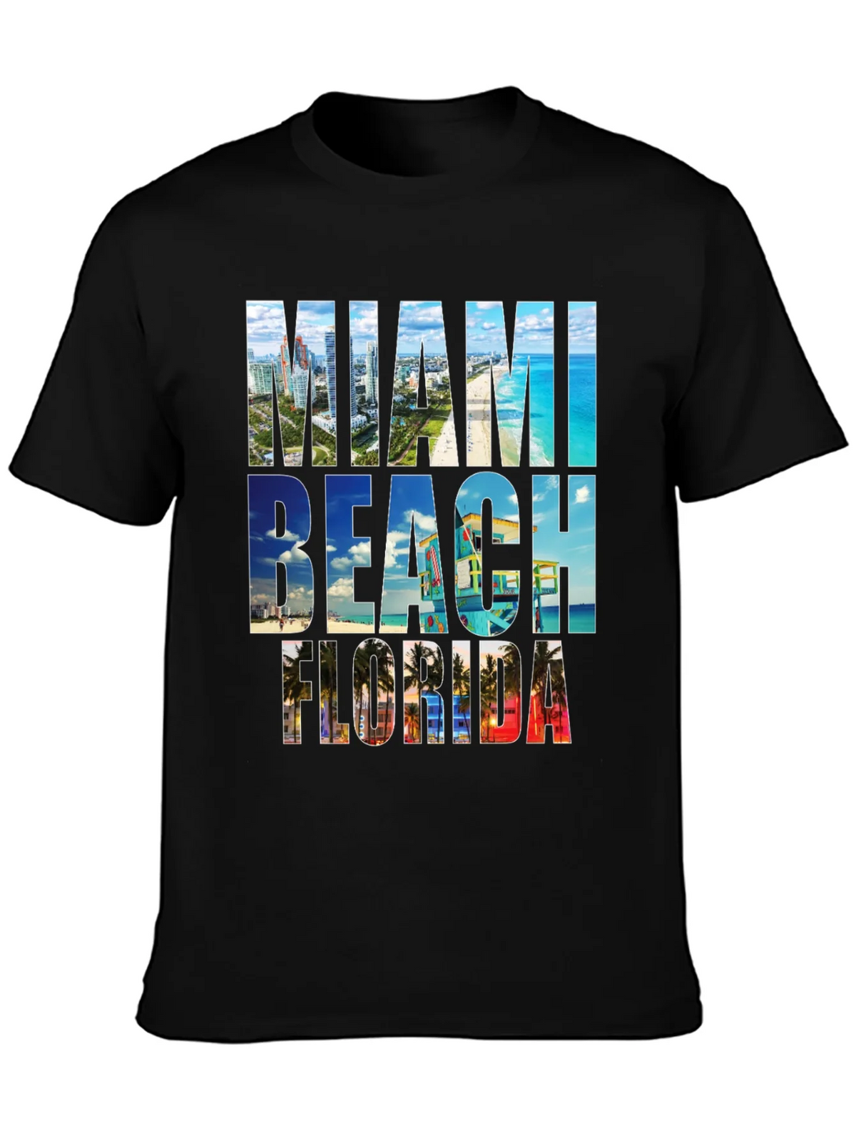 Miami Beach Florida Graphic Tee product image 3
