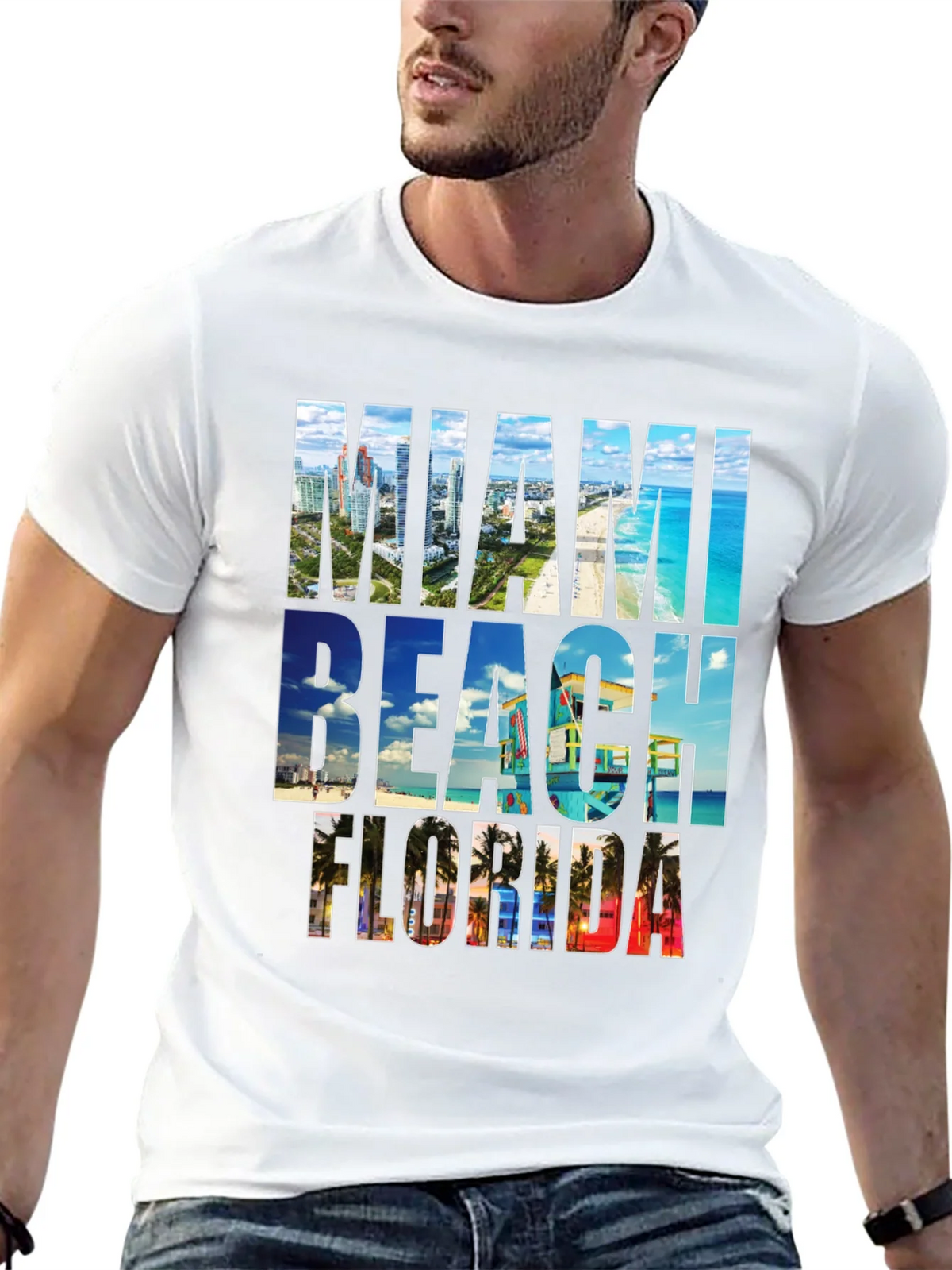 Miami Beach Florida Graphic Tee product image 12