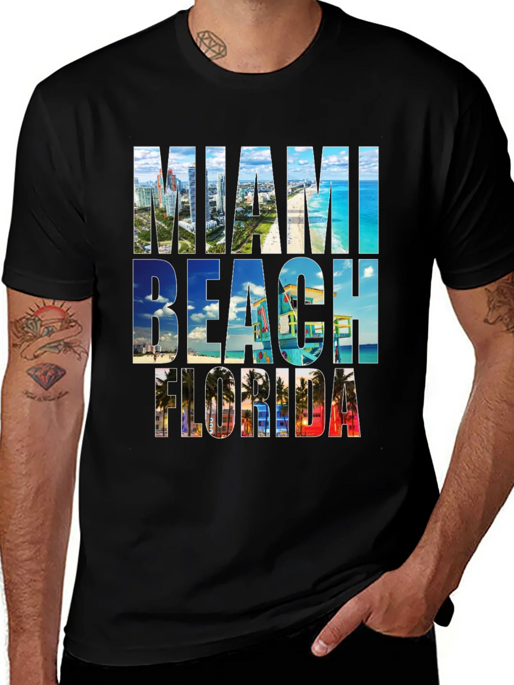Miami Beach Florida Graphic Tee product image 1