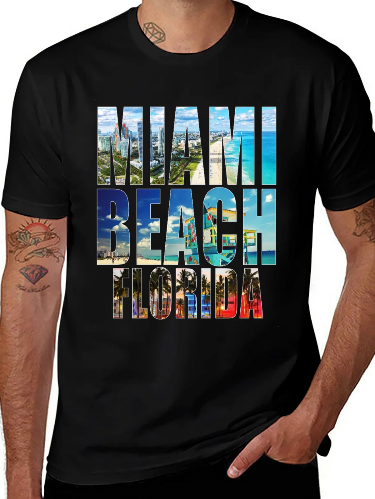 Miami Beach Florida Graphic Tee product image 1