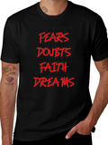 Inspirational T-Shirt - Fears Doubts Faith Dreams product image 1