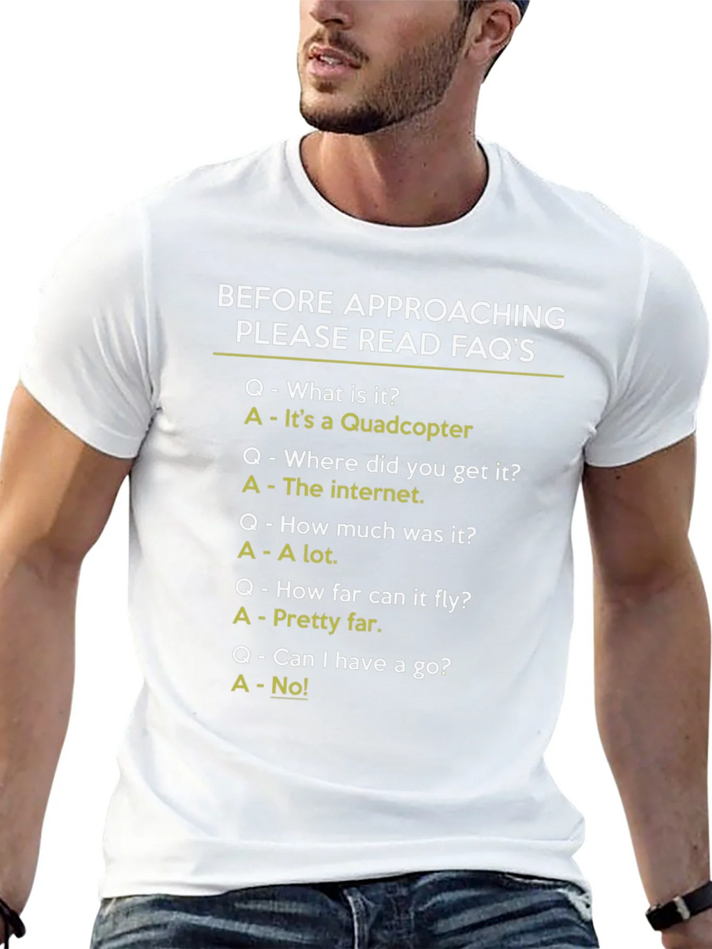 Funny Quadcopter FAQ T-Shirt product image 12
