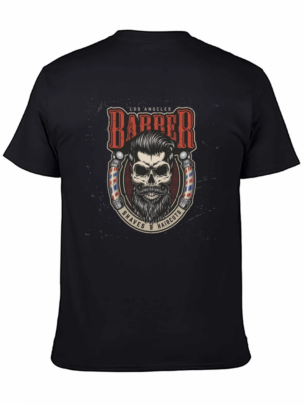Los Angeles Barber Skull Graphic Tee product image 4