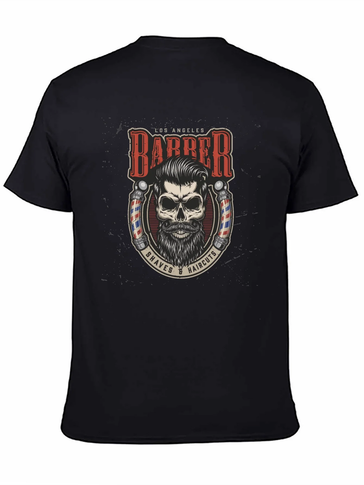 Los Angeles Barber Skull Graphic Tee product image 4