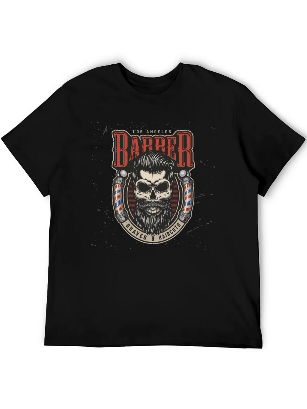 Los Angeles Barber Skull Graphic Tee product image 5