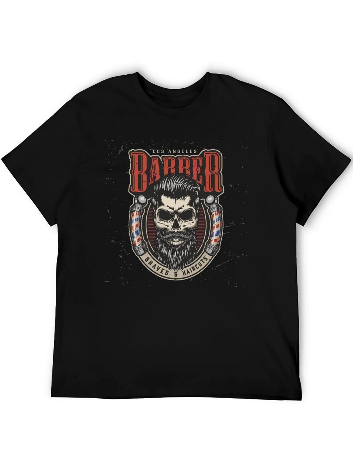 Los Angeles Barber Skull Graphic Tee product image 5