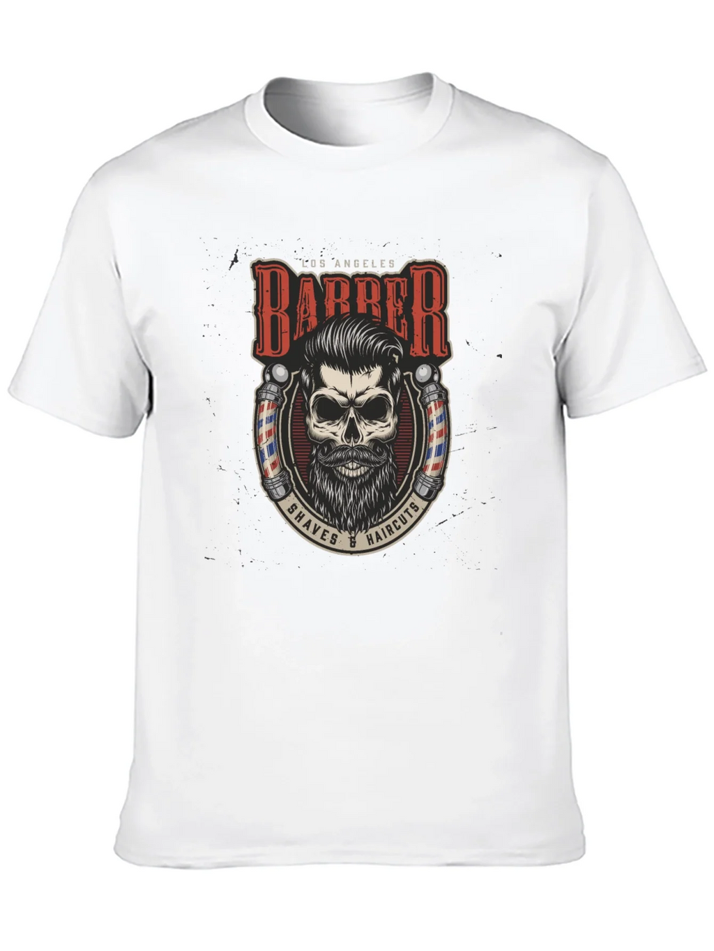 Los Angeles Barber Skull Graphic Tee product image 9