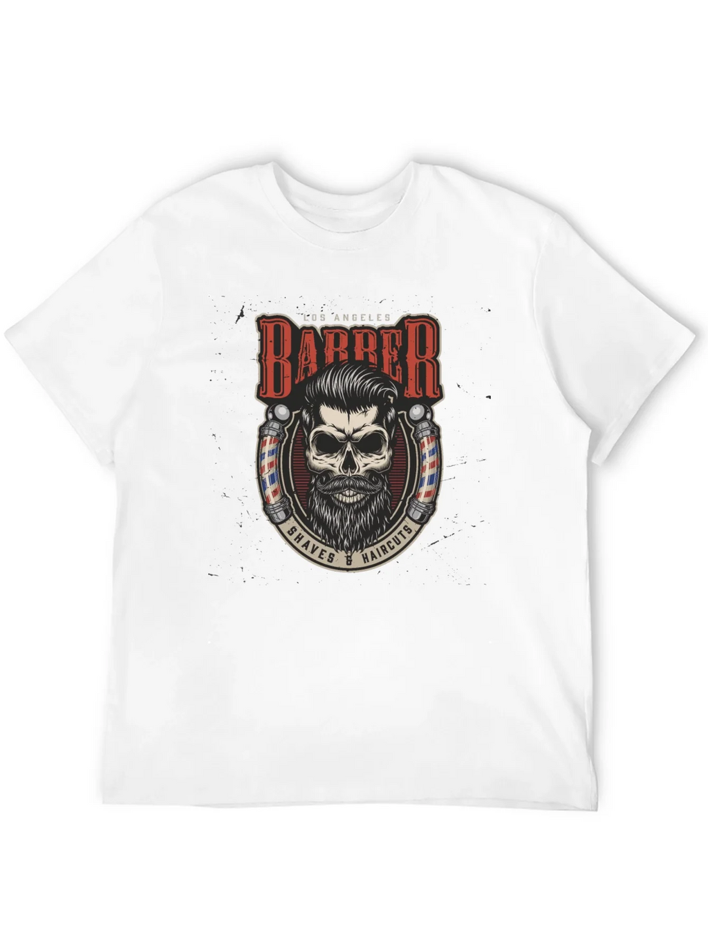 Los Angeles Barber Skull Graphic Tee product image 11