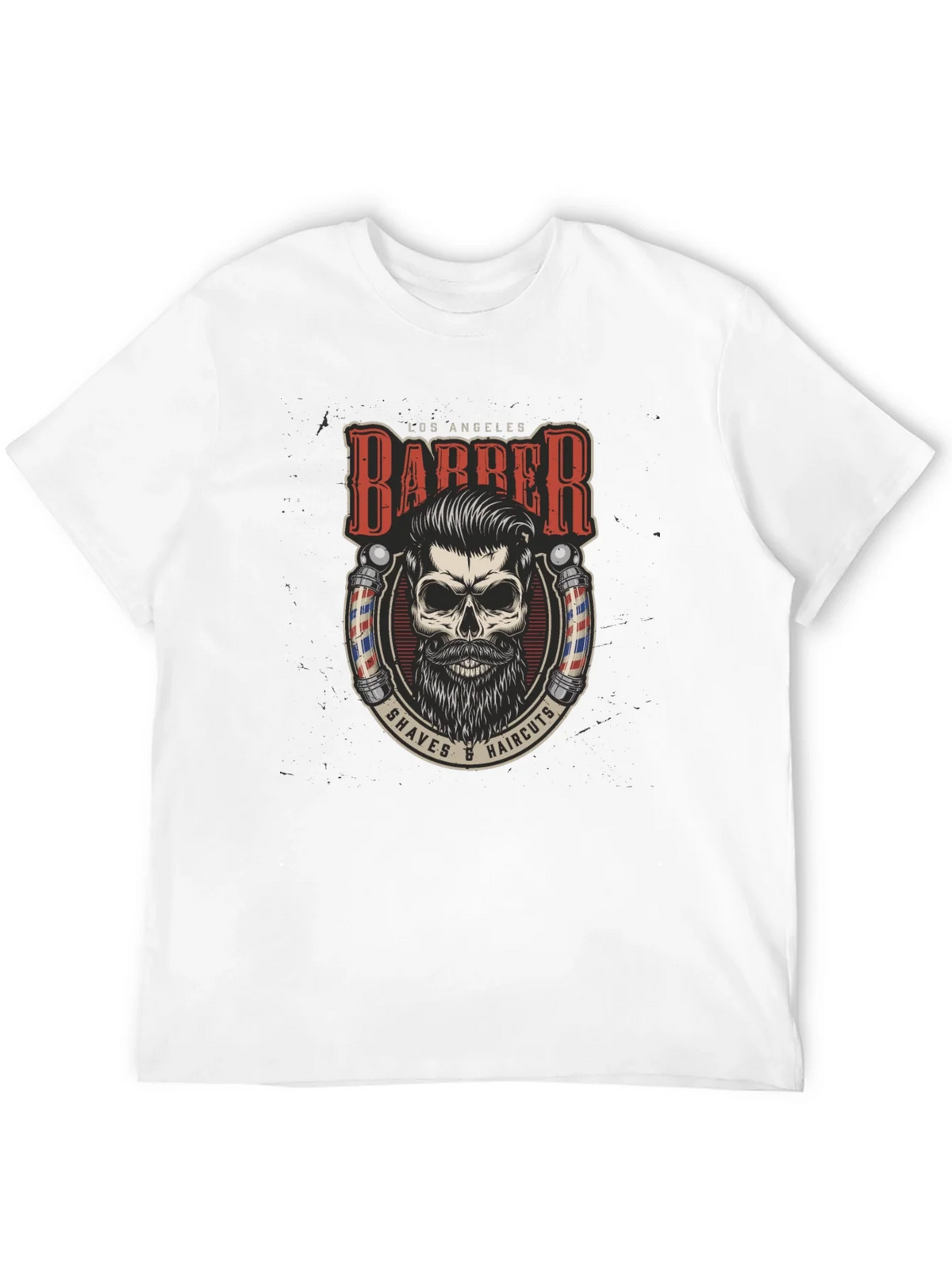 Los Angeles Barber Skull Graphic Tee product image 11