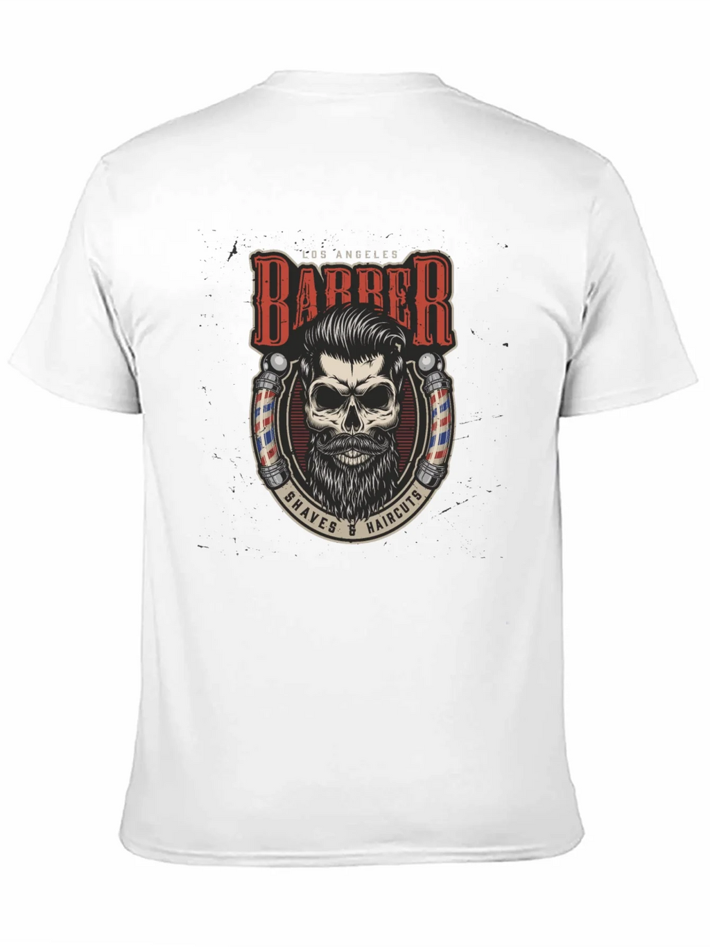 Los Angeles Barber Skull Graphic Tee product image 10