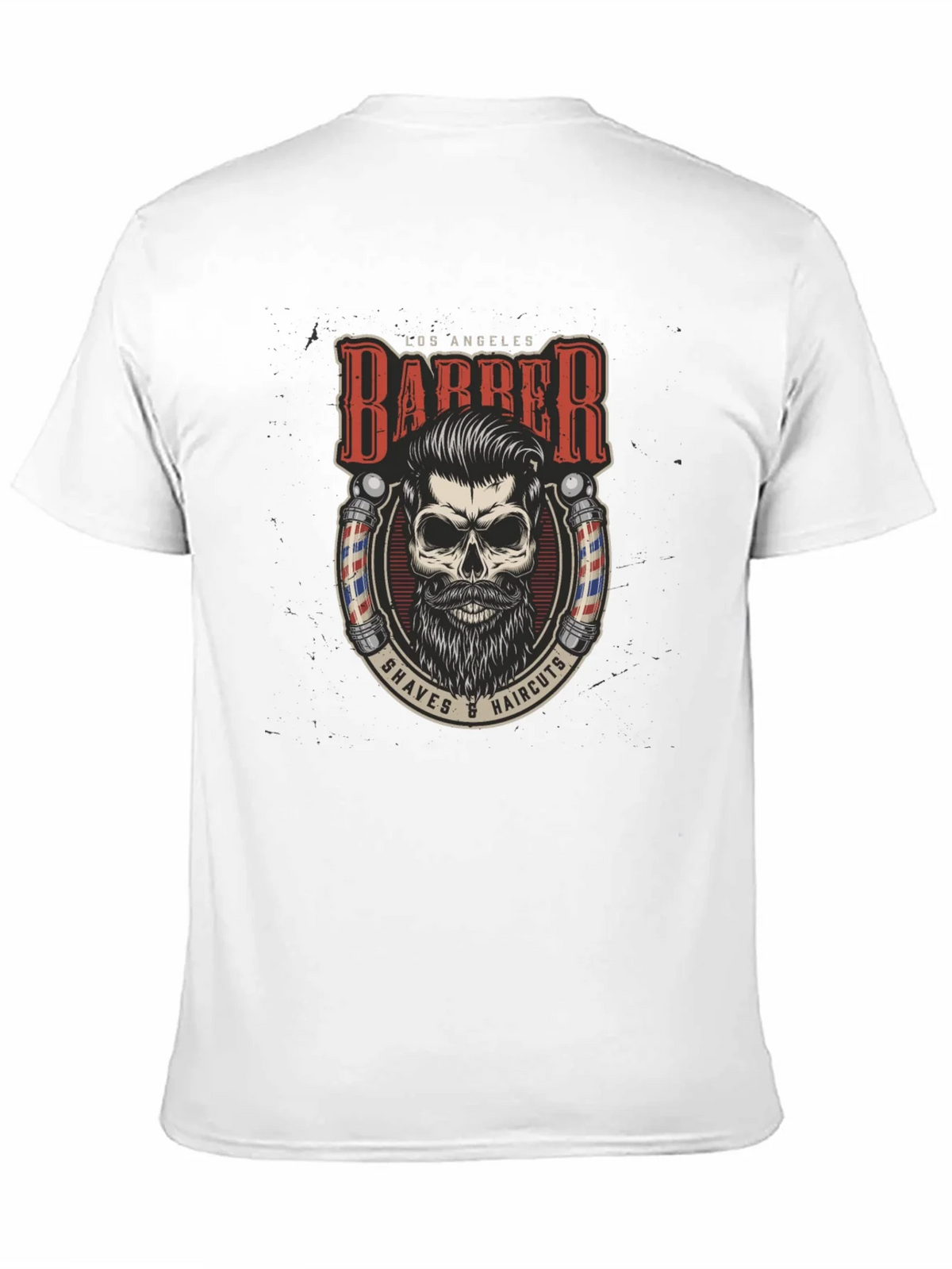 Los Angeles Barber Skull Graphic Tee product image 10