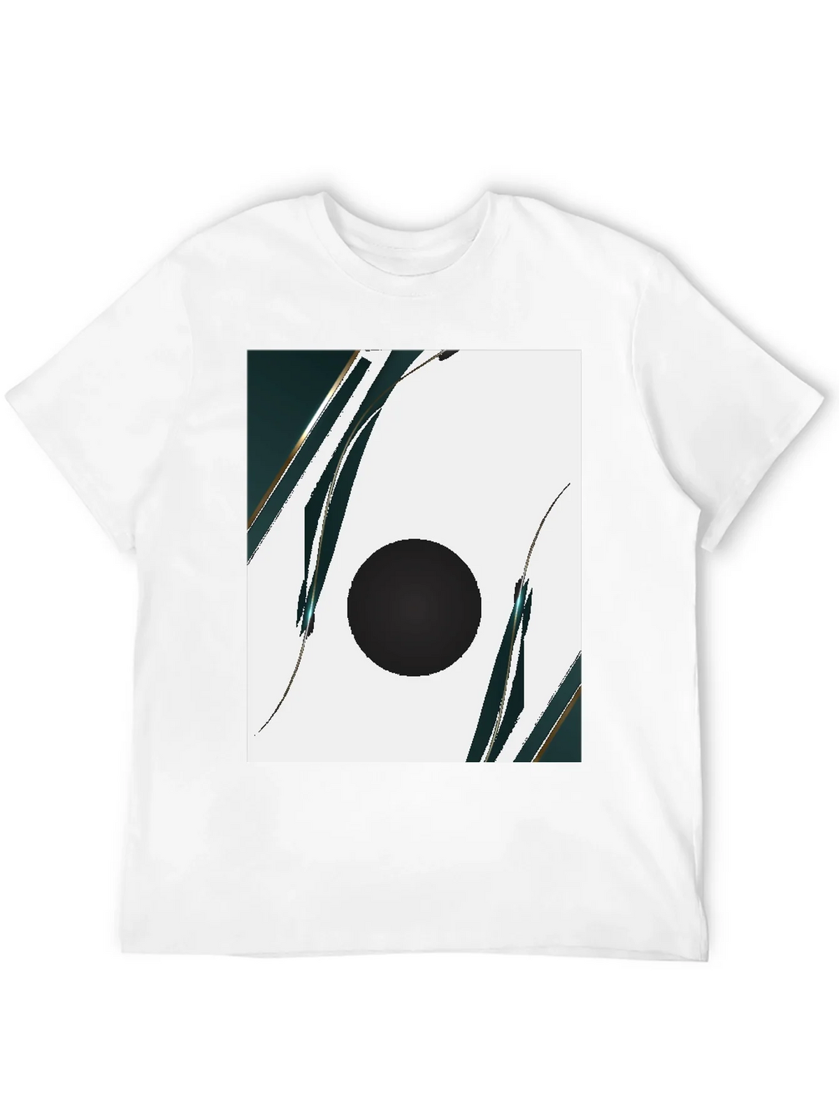 Modern Abstract Graphic Black T-Shirt product image 11