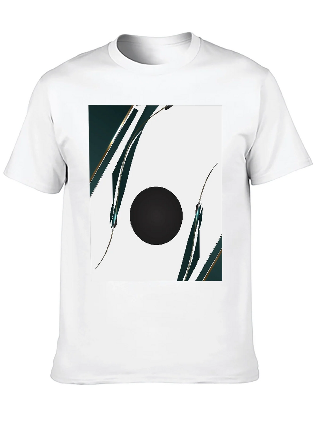 Modern Abstract Graphic Black T-Shirt product image 9