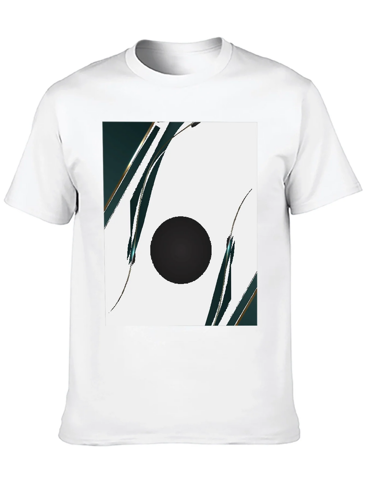 Modern Abstract Graphic Black T-Shirt product image 9