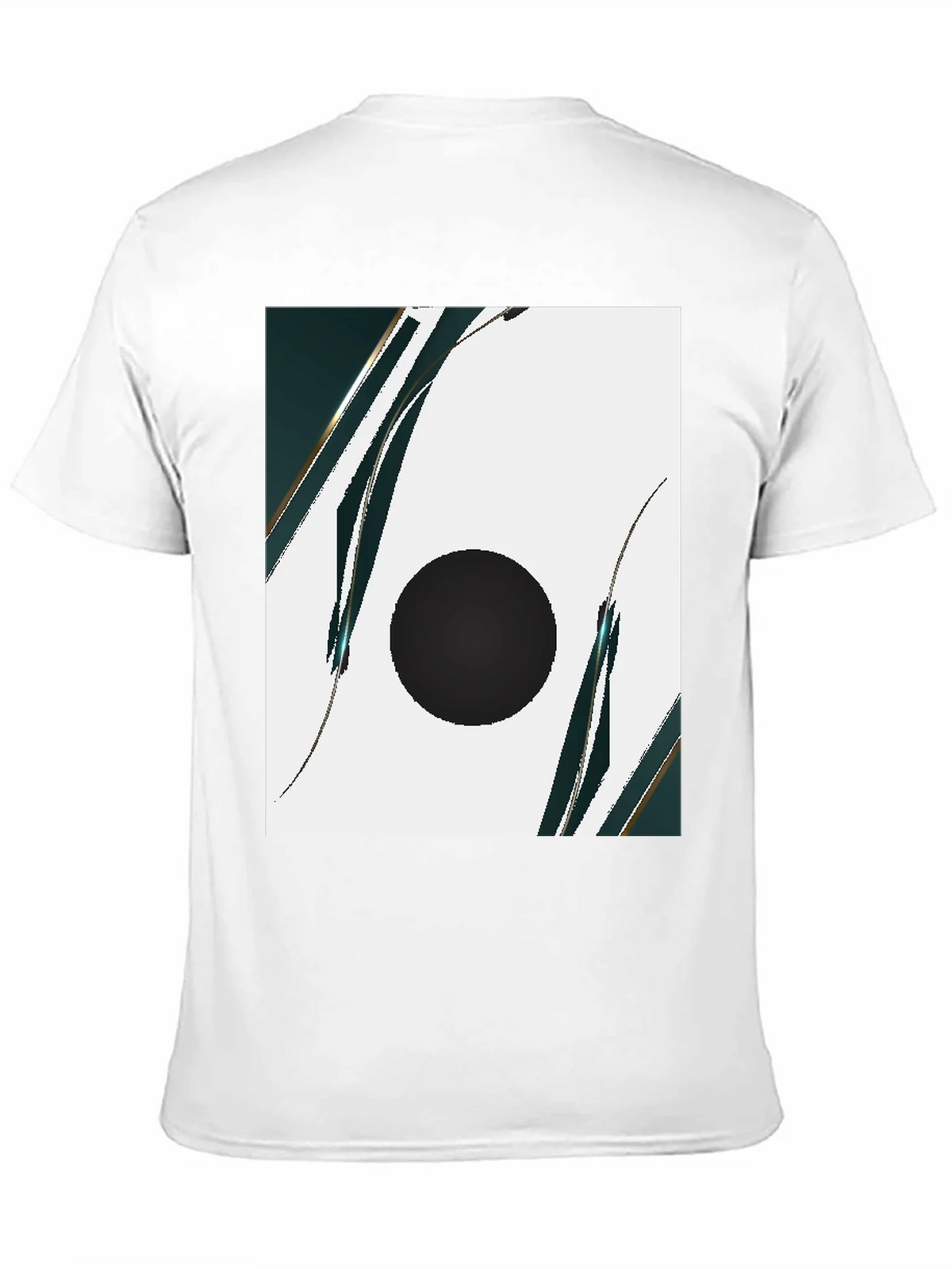 Modern Abstract Graphic Black T-Shirt product image 10