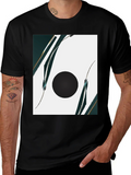 Modern Abstract Graphic Black T-Shirt product image 1