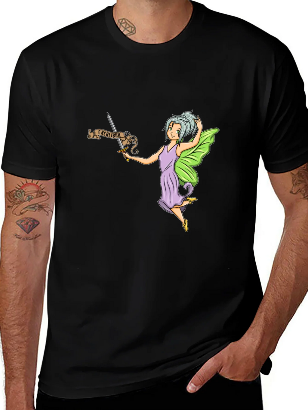 Fairy Excalibur Black T-Shirt product image 1