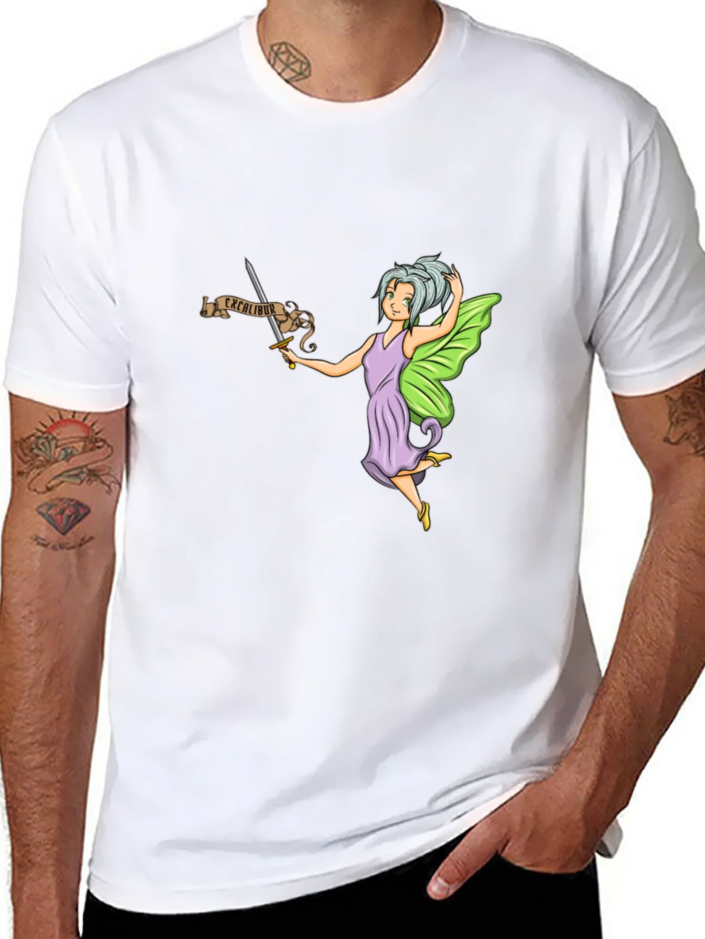 Fairy Excalibur Black T-Shirt product image 7