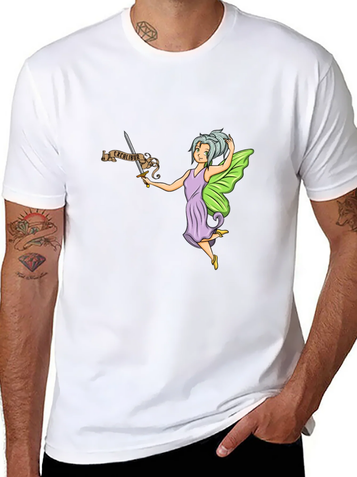 Fairy Excalibur Black T-Shirt product image 7