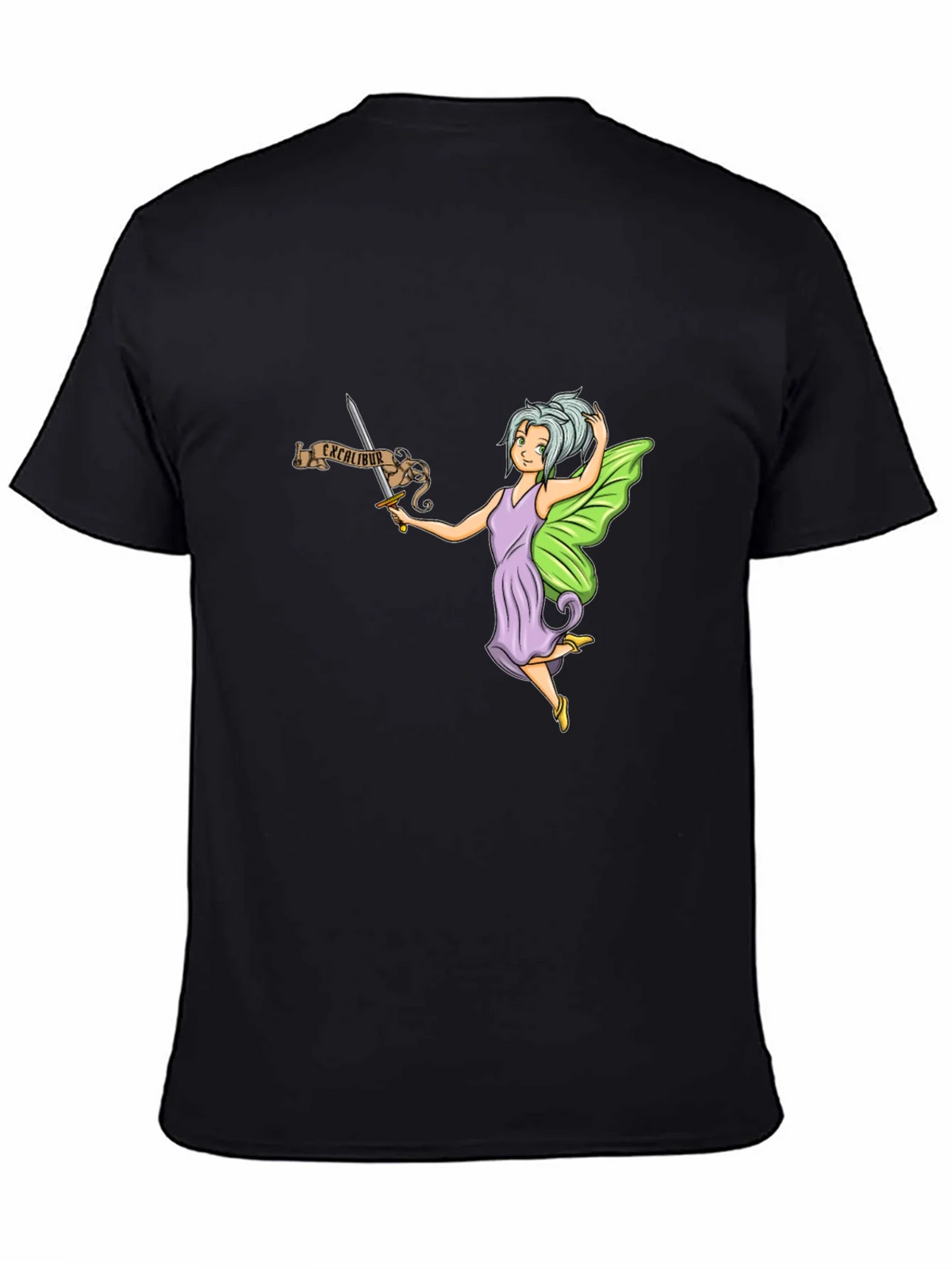 Fairy Excalibur Black T-Shirt product image 4