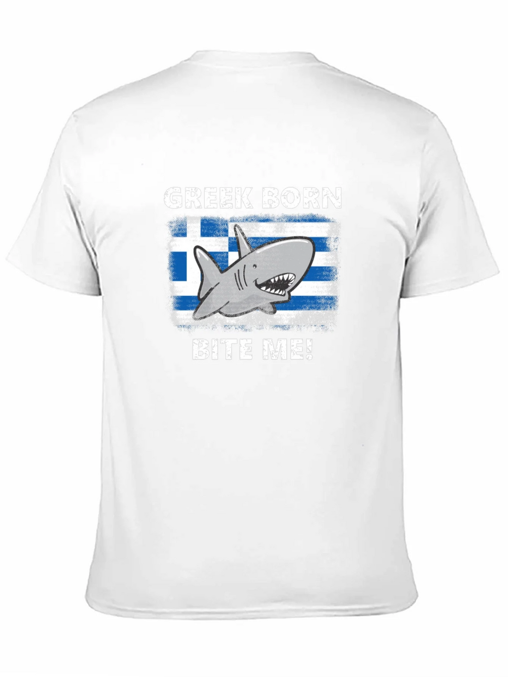 Greek Born Shark Bite Me! T-Shirt product image 10