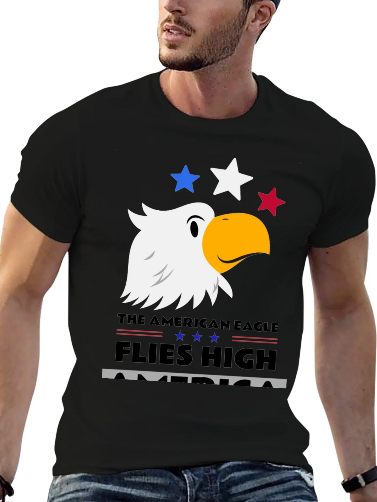 American Eagle Patriotic T-Shirt - USA Pride product image 6