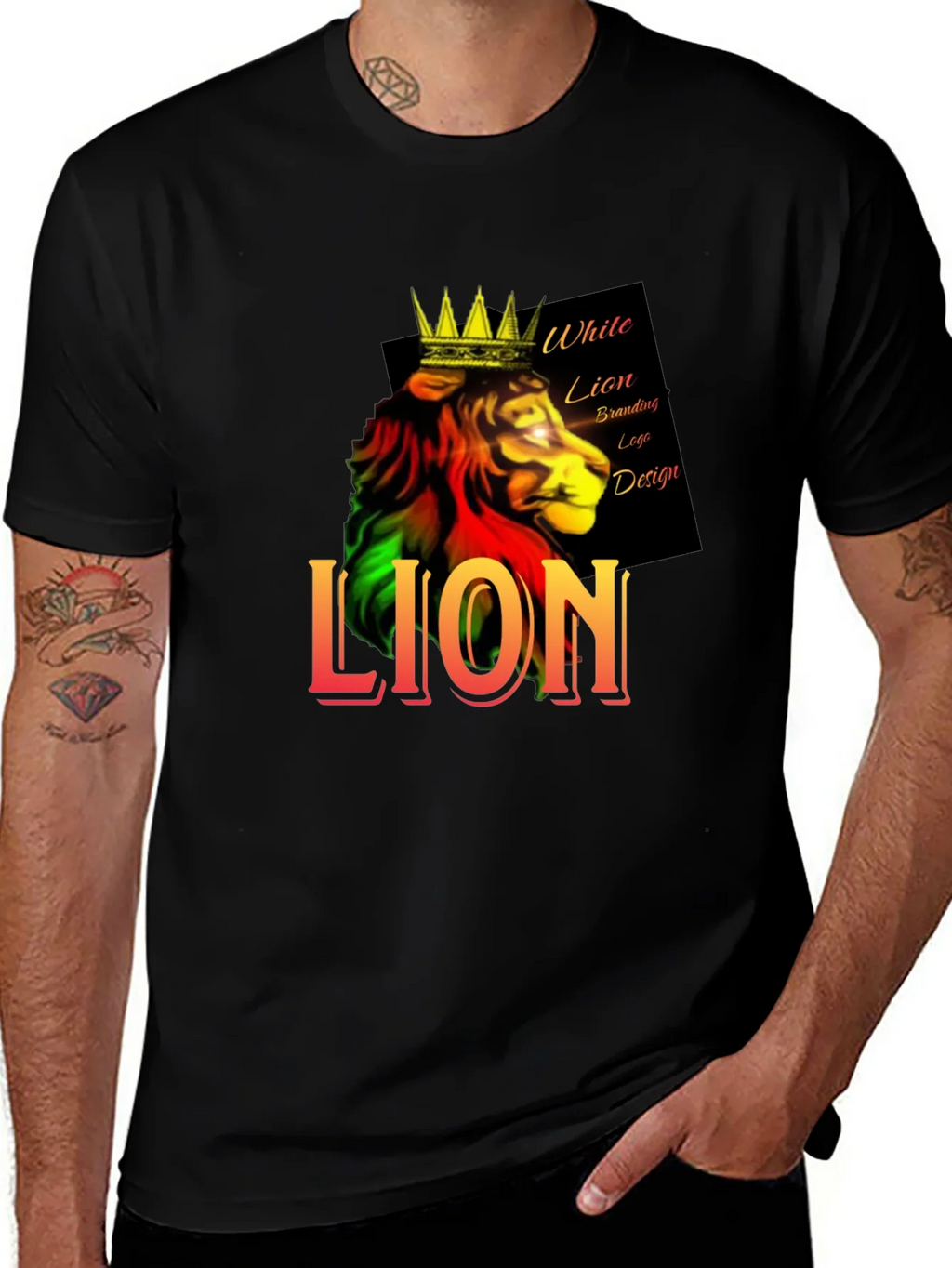Rasta Lion King T-Shirt product image 1